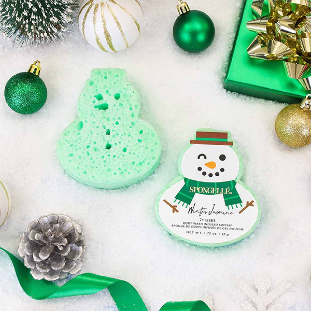 Spongelle Holiday Snowmen - Winter Jasmine
