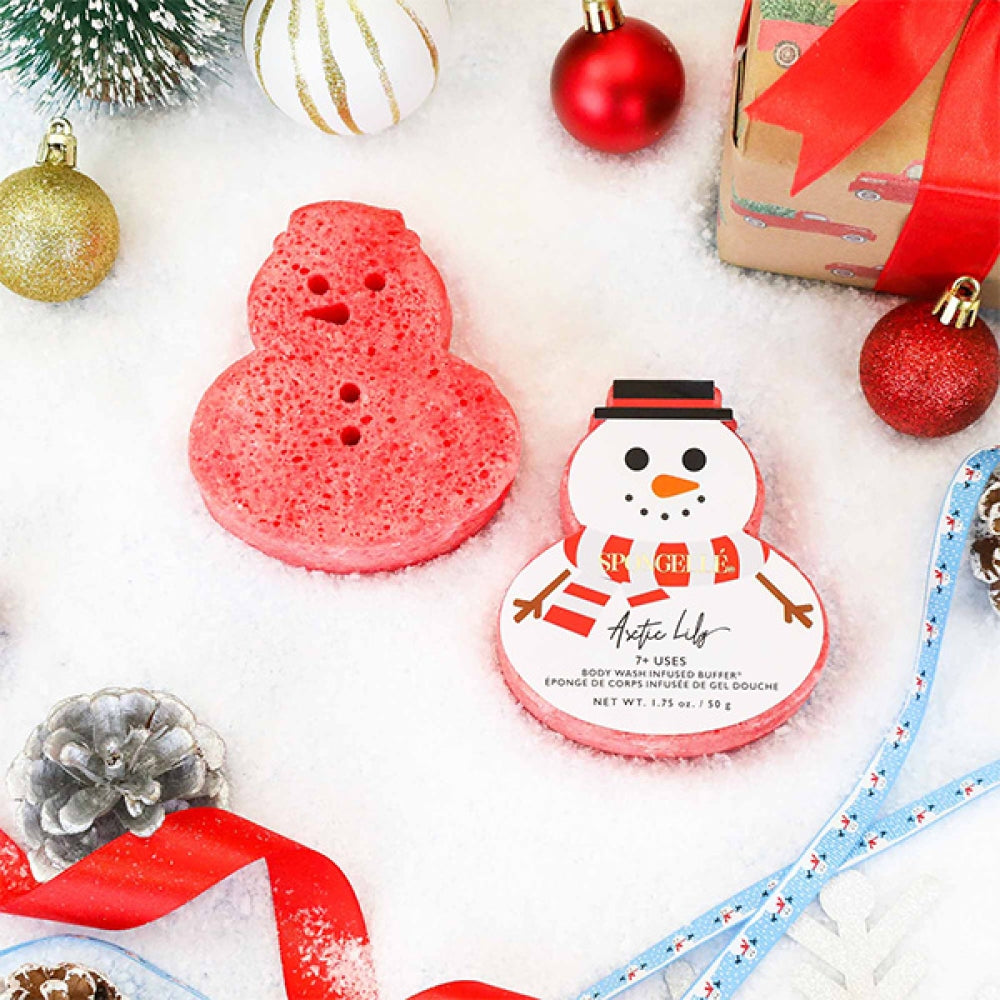 Spongelle Holiday Snowmen - Arctic Lily