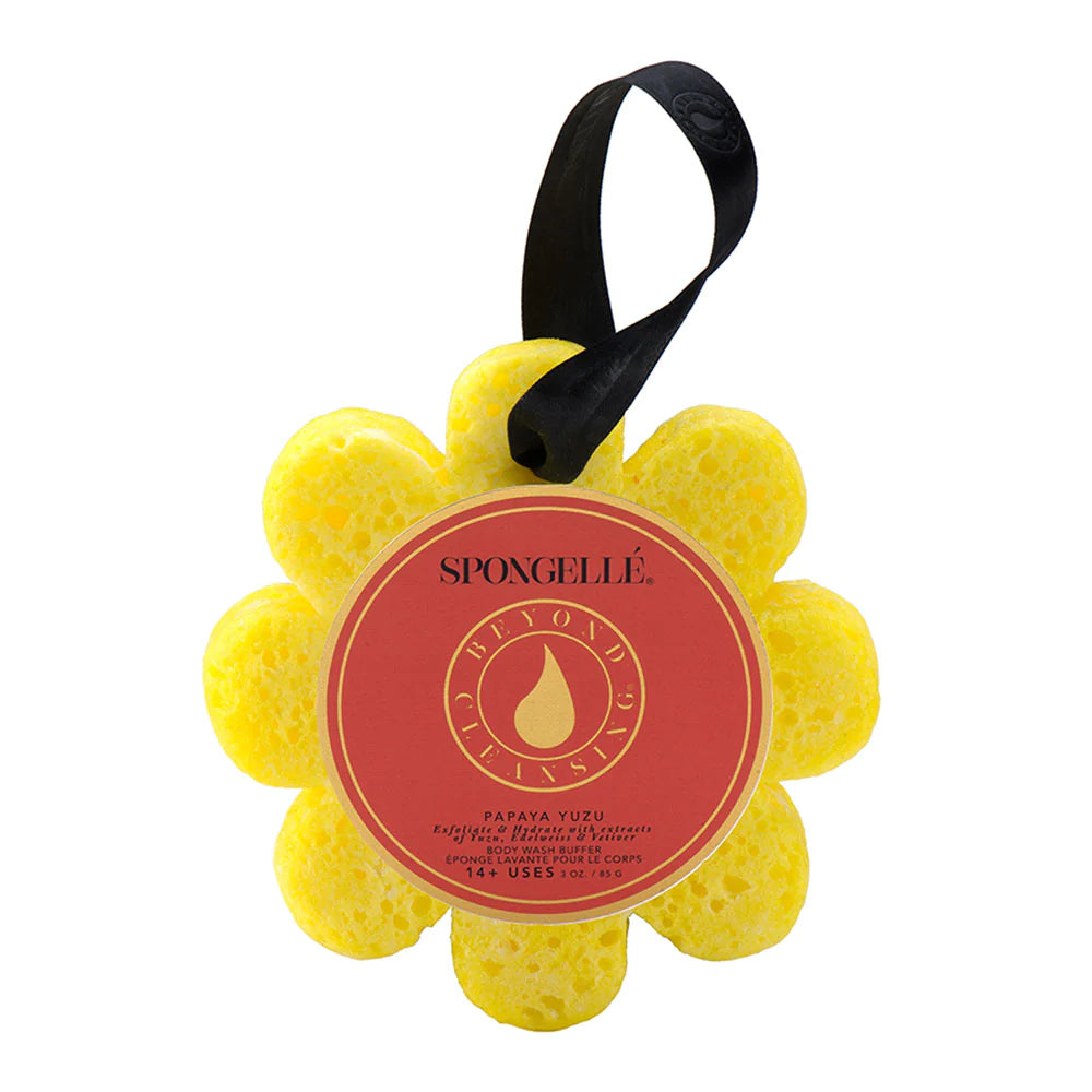 Spongelle Papaya Yuzu | Wild Flower Bath Sponge