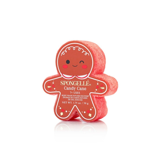 Spongelle Holiday Gingerbread - Candy Cane