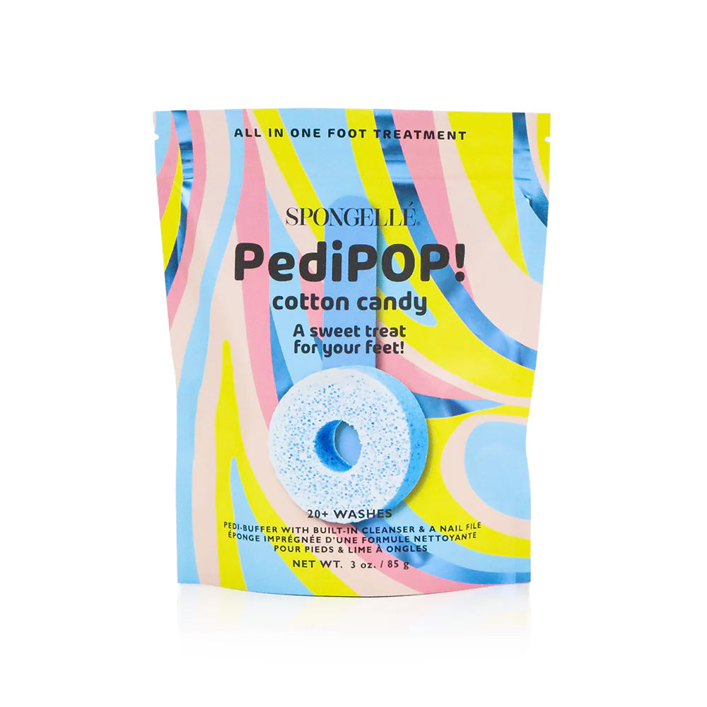 Spongelle Cotton Candy | PediPOP! Pedi Buffer & Nail File