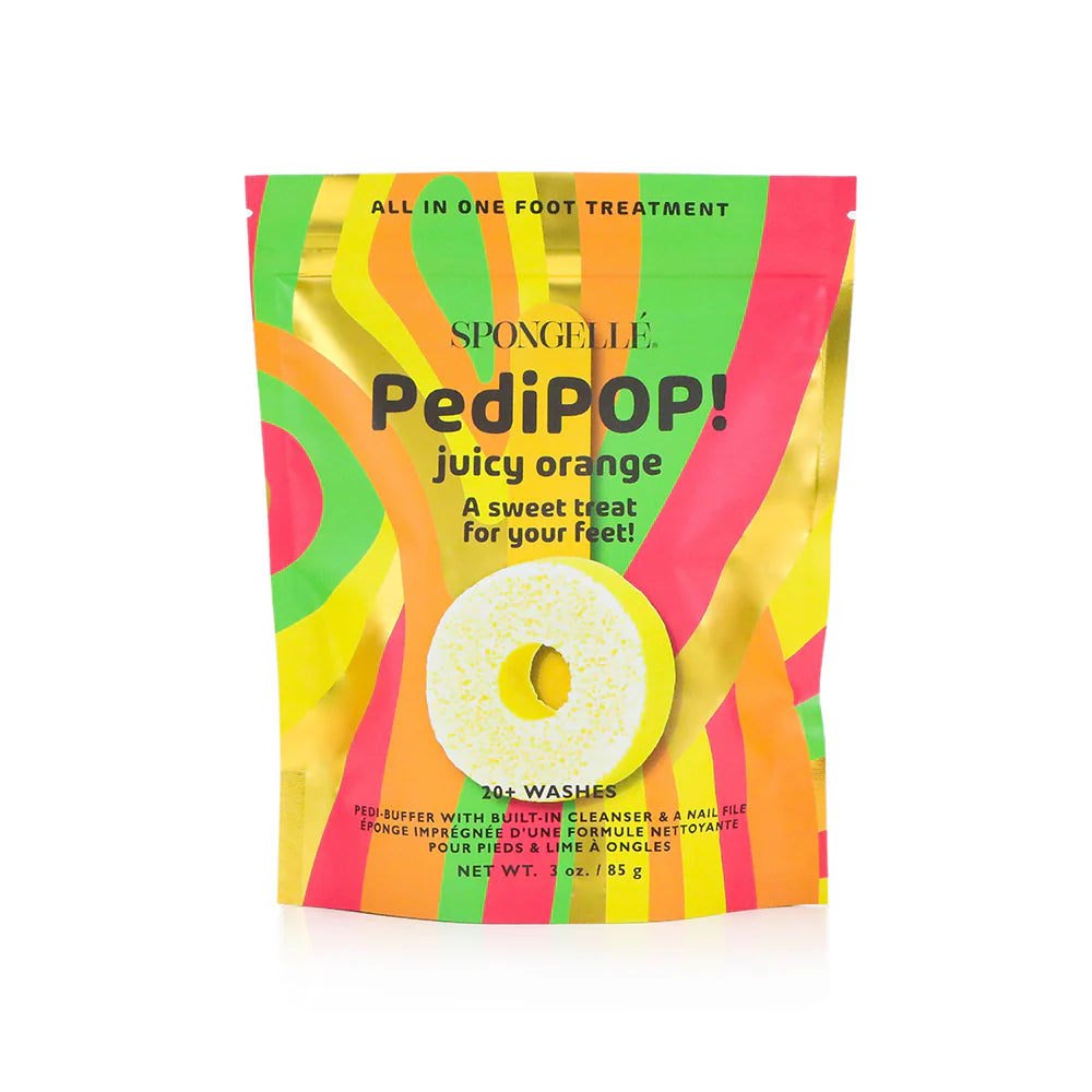 Spongelle Juicy Orange | PediPOP! Pedi Buffer & Nail File