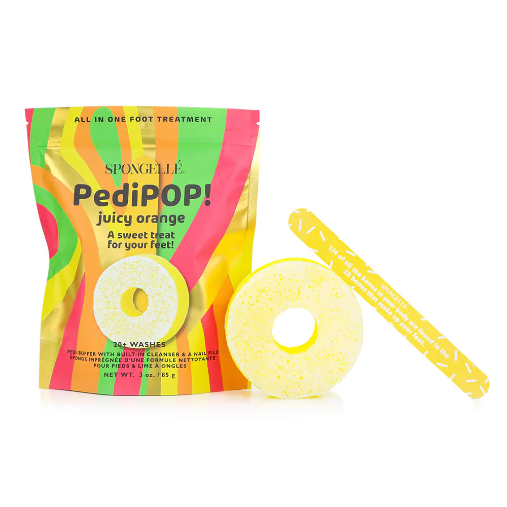 Spongelle Juicy Orange | PediPOP! Pedi Buffer & Nail File