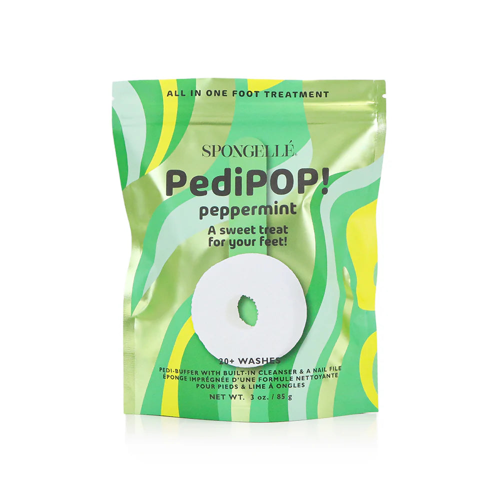 Spongelle Peppermint | PediPOP! Pedi Buffer & Nail File