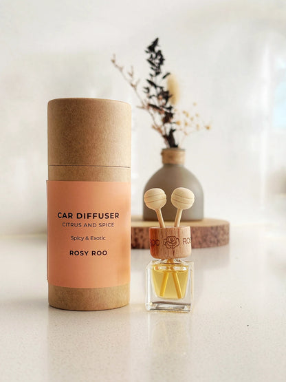 Rosy Roo Car Diffuser - Citrus and Spice