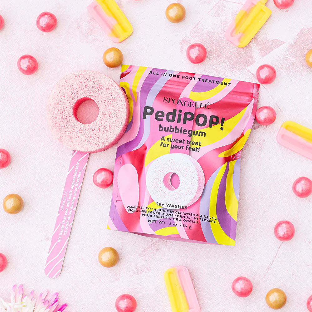 Spongelle Bubblegum | PediPOP! Pedi Buffer & Nail File