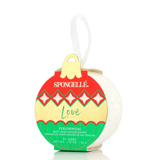 Spongelle Holiday Ornaments - Love (Persimmon)