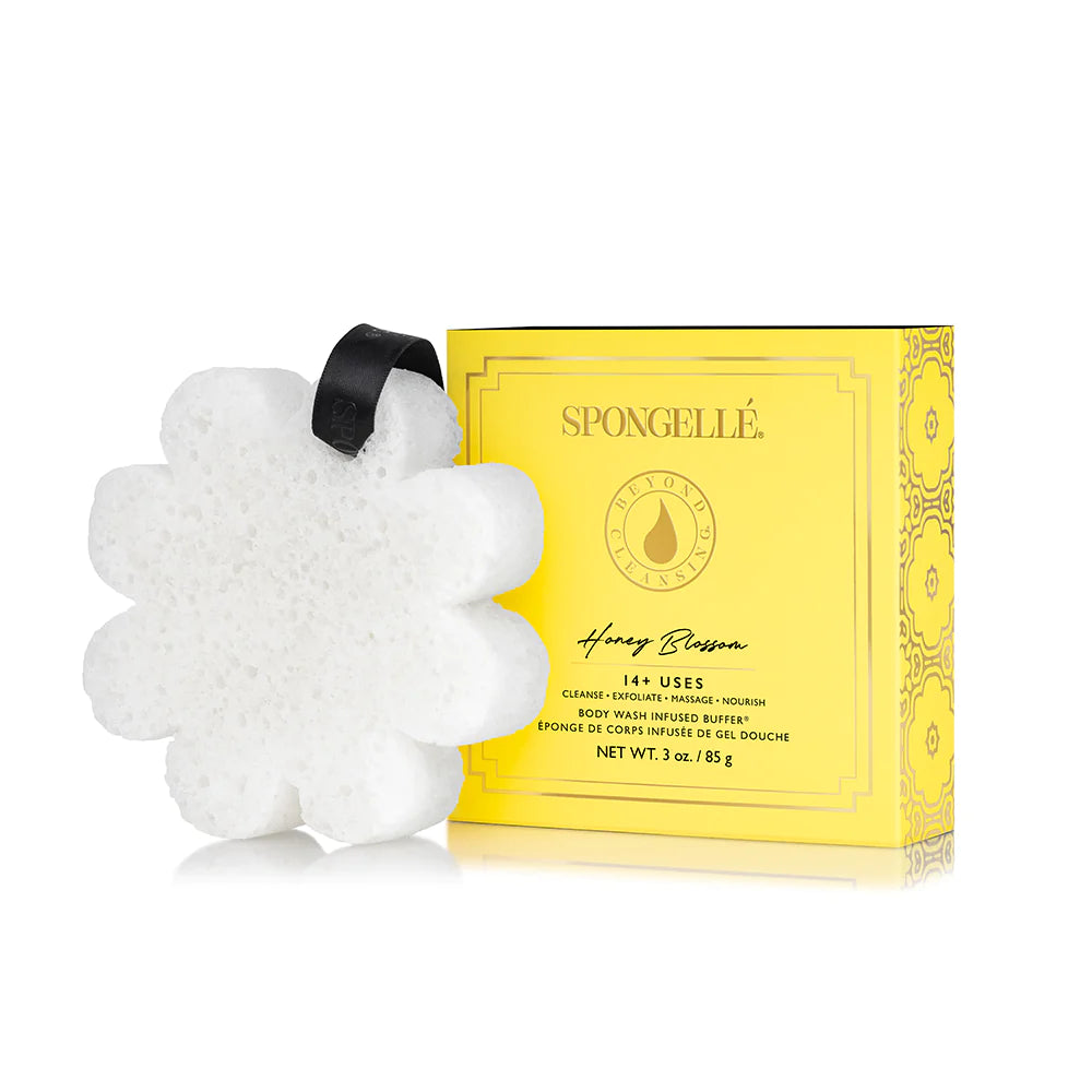 Spongelle Honey Blossom Soap Buffer | Vegan-Friendly Boxed Flower